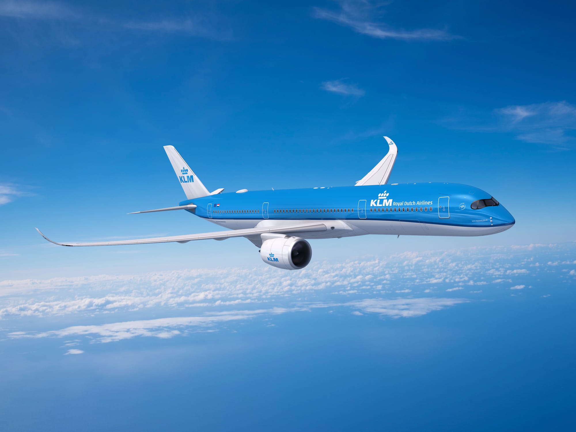 KLM's promotional photo for their A350s