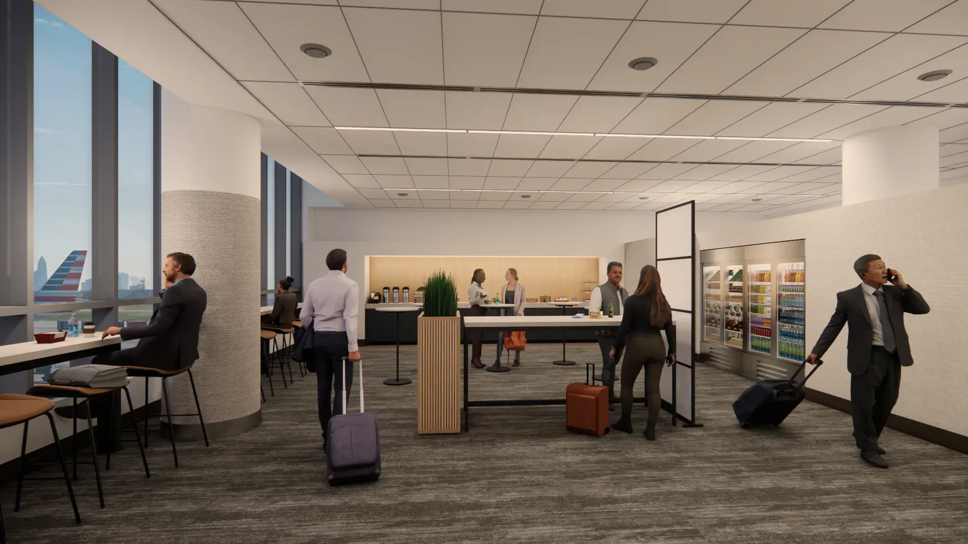 American airlines announced its new flagship lounge at Charlotte Douglas International Airport