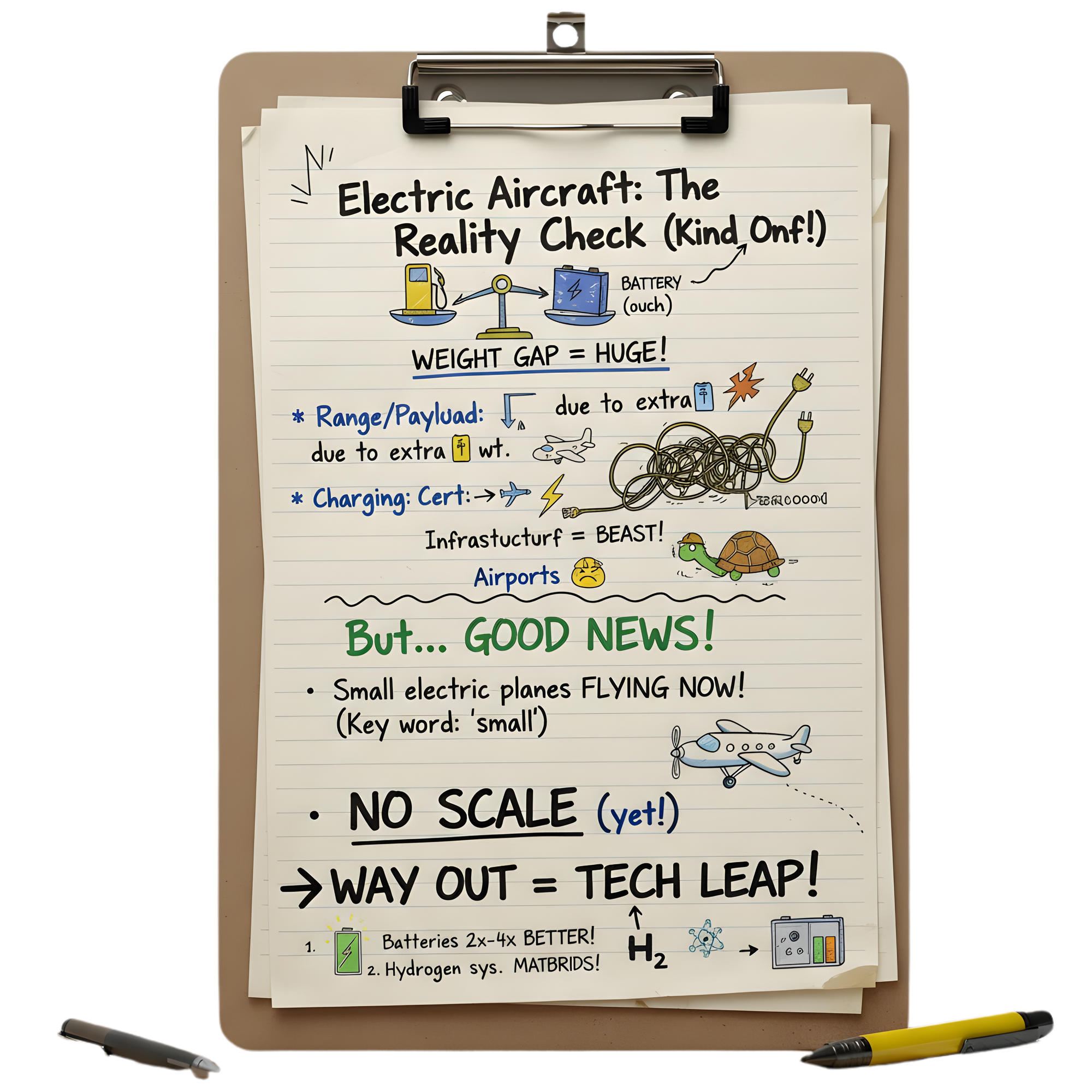 Why Airplanes Can’t Run on Batteries Yet - The Truth About Electric Aviation