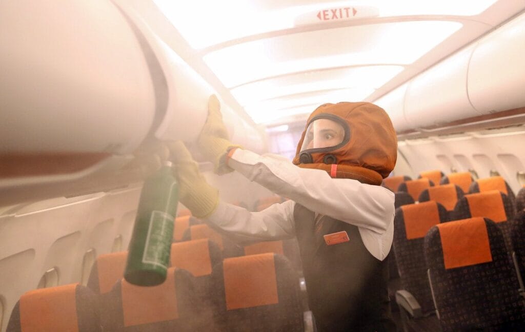 Flight 357’s Smoky Surprise: Passenger's device catches fire mid flight